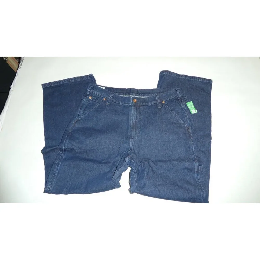 Gap Mid Rise 90s Loose Carpenter Jeans - Dark Blue - Picture 2 of 15
